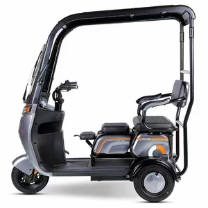 ราคาโรงงาน รถสามล้อไฟฟ้า 500 วัตต์ สำหรับผู้โดยสาร 3 ล้อ พร้อมหลังคา ได้รับการรับรองมาตรฐาน EEC - Product Image 4