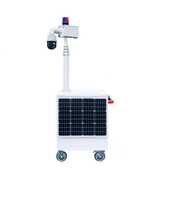 Tour de caméra CCTV mobile solaire ENERGYFIT C300-3M avec mât de 3 m et connectivité 4G/WiFi pour la sécurité des sites