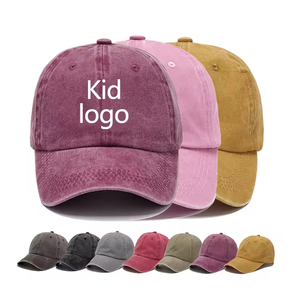 Casquette de baseball personnalisée brodée en coton recyclé lavé, 6 panneaux, légère, respirante, réglable, style Dad Hat, unisexe - Product Image 1