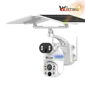 Wistino UHD Солнечная камера видеонаблюдения для фермы с двойным объективом 99x оптический зум Wifi <span class=keywords><strong>CC</strong></span> камера наблюдения Солнечная камера - Product Image 1