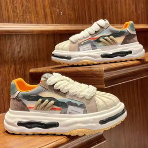 Chaussures de sport pour hommes à semelle épaisse antidérapante, chaussures basses confortables pour hommes, chaussures décontractées tendance, respirantes, chaussures de marche - Product Image 4