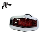 Accessoires pour camions, 2 feux de position latéraux LED rouge, ambre, bleu, clignotants pour camion, camping-car, pick-up, voiture, bateau, camionnette, 10-30V