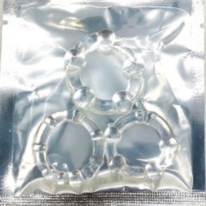 Penis Rings Set <b>TPE</b> Material Delay Ejaculation For Men Adult Sex Toy Vibrating Cock Ring Three Sizes Black Blue Clear - Product Image 4