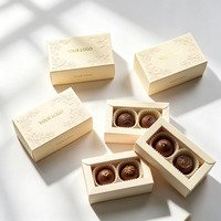 Boîte en papier alimentaire de luxe personnalisée avec logo imprimé, boîte pliante pour barre chocolatée avec séparateur, emballage pour chocolat