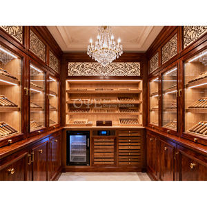 Humidor de Vidrio Personalizado para Tabaco, Hecho a Mano, Diseño Clásico, Gabinete para Cigarros de Cedro Español - Product Image 4