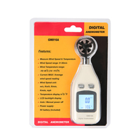 Anémomètre numérique portable GOYOJO GM816A avec thermomètre NTC, affichage LED, protection IP65, -10~45°C, garantie 1 an