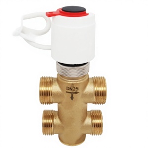 Ventilador de Agua Fría y Caliente de Latón de 4 Vías para Sistemas HVAC - Product Image 4