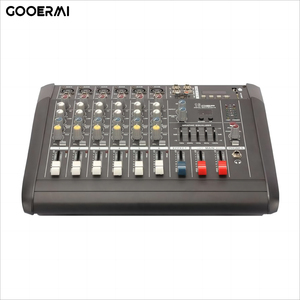 Mezclador de potencia de audio de Sonido Profesional de 6 canales Gooermi, mezclador de sonido de efecto de interfaz USB, mezclador de amplificador de consola de DJ - Product Image 3