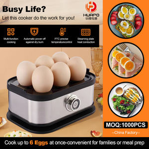 Hervidor <span class=keywords><strong>de</strong></span> Huevos Eléctrico <span class=keywords><strong>de</strong></span> 350w, Vaporera para Huevos, para Niños y Familia, Capacidad para 1-6 Huevos - Product Image 2