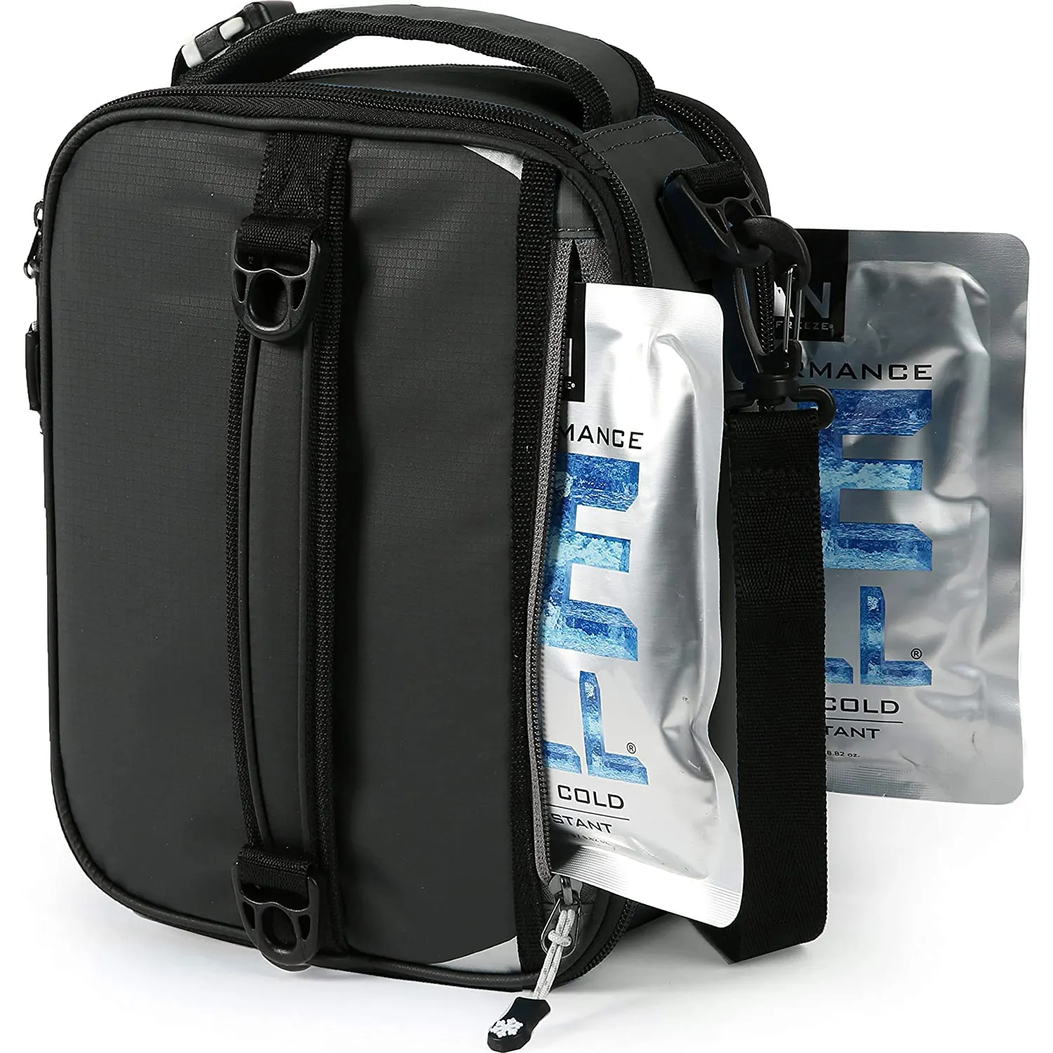 Personalizzazione di fabbrica borsa termica portatile borsa da pranzo per picnic all'aperto borsa per il pranzo in tela cerata transfrontaliera con impacco di ghiaccio