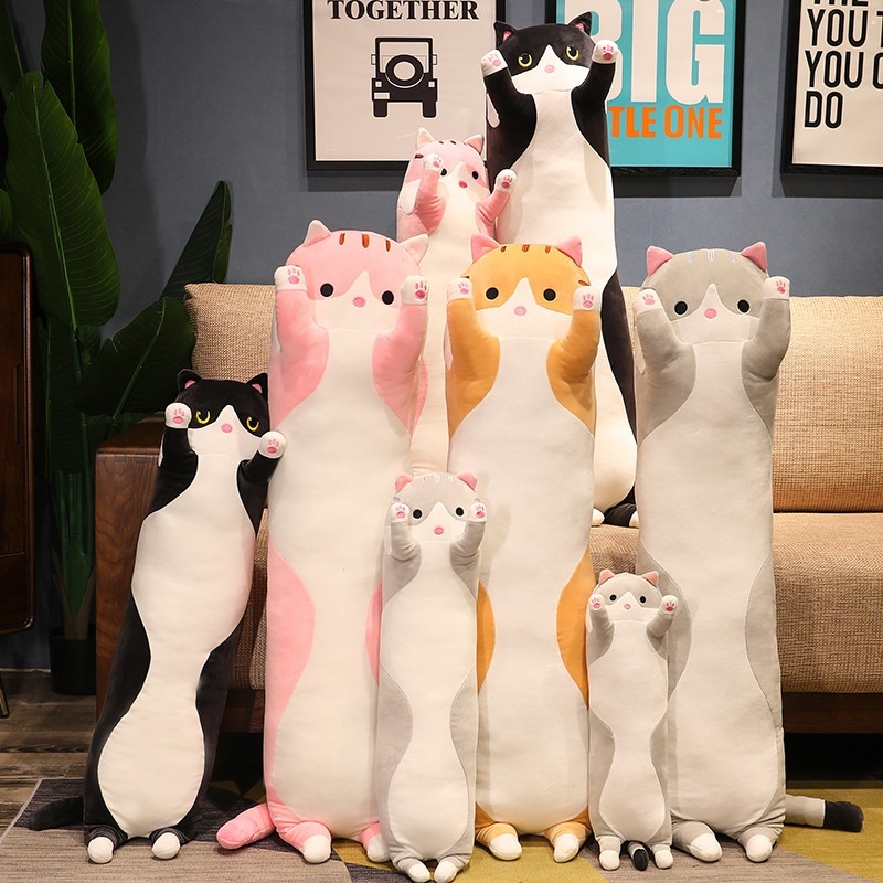 Cute Standing Long Cat Plush Body