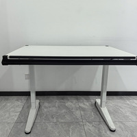 Muebles Escolares Ergonómicos, Escritorio Inteligente con Inclinación Ajustable, Mesa de Dibujo Plegable y Móvil con Resorte de Gas para Estudiantes