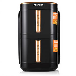 AKANE A.5396 Friteuse à double tiroir 2400W 12L Écran tactile numérique Freidora de aire Conception de circulation d'<span class=keywords><strong>air</strong></span> à 360 ° - Product Image 4