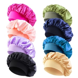Usine de cheveux <span class=keywords><strong>INSI</strong></span> Cadeau gratuit Accessoires de cheveux pour femmes à bas quantité minimale de commande Bonnet en soie satinée avec logo personnalisé pour perruques - Product Image 5