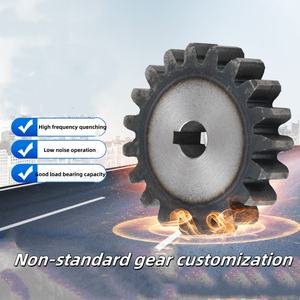 Engrenages à denture droite personnalisables de 12 à 100 dents, module 2, support cylindrique, acier inoxydable, plastique, acier mécanique, alliage d'aluminium - Product Image 4