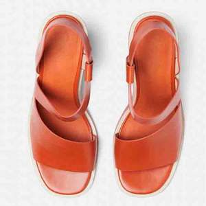 Premium OEM produttore arancione Slip on Open Toe Block <span class=keywords><strong>tacco</strong></span> in legno donna sandalo con <span class=keywords><strong>tacco</strong></span> alto - Product Image 3