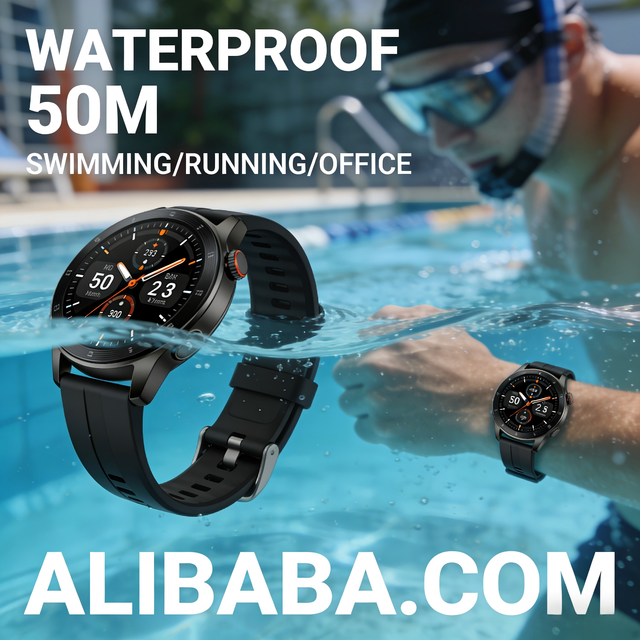 C&H IP68 Waterproof Fitness Tracker Smart Watch Health Monitor Multi-System Compatible