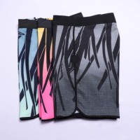 Shorts de plage en polyester personnalisés 2022 pour hommes, short de surf, maillot de bain, deux œillets avec poche arrière, shorts de bain