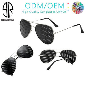 Gafas de Sol Polarizadas Anti-miopía con Orificios, Montura Completa, Gafas de Moda <span class=keywords><strong>para</strong></span> Ejercicios Oculares y Mejora de <span class=keywords><strong>la</strong></span> <span class=keywords><strong>Visión</strong></span>, Venta al Por Mayor de Fábrica 2026 - Product Image 1