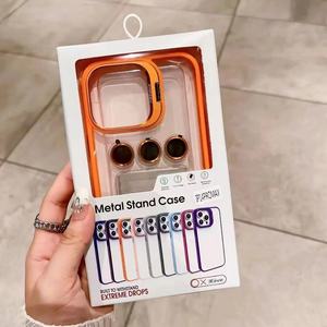 Custodia per iPhone 15 16 17 Pro Max con Design a Linee CD e Protezione per Obiettivo Fotocamera - Product Image 2