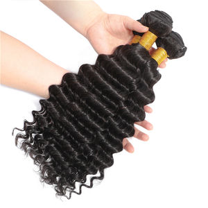 Bundel Rambut Manusia Virgin Mentah 50 Inci Tekstur Khusus Kelas 10A 12A dengan Ketebalan 150 Ganda Ditarik - Product Image 5