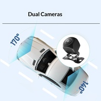 Caméra embarquée 4K avec vision nocturne HD, enregistrement en boucle, surveillance de stationnement, angle de 170° pour Audi A3/A4/A5/A6/Q5/Q3