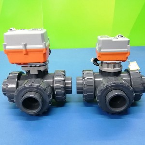 วาล์วบอลไฟฟ้า AC/DC24V AC220V แบบขายส่ง 2/3 ทาง UPVC PVC สำหรับน้ำ พร้อมซีล PTFE มอเตอร์ไฟฟ้าขับเคลื่อน รองรับ OEM - Product Image 6