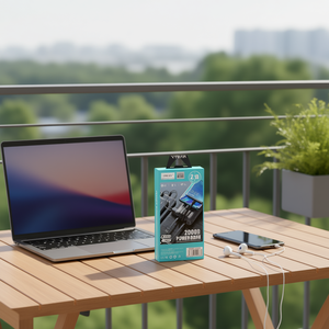 Ansty AY-105 Power Bank 20000mAh 2.1A con Cavo USB Micro Type C per iPhone, Colore Nero - Product Image 3