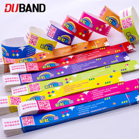 Bracelets en papier synthétique personnalisés avec impression de logo pour événements et promotions
