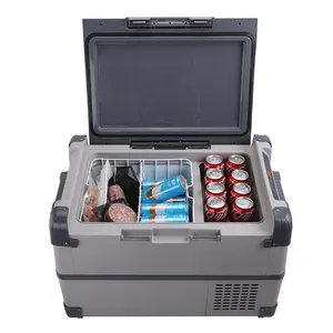 Car Freezer 40l Cooler Box 12v 24v Portable Camping Truck Fridge Compressor