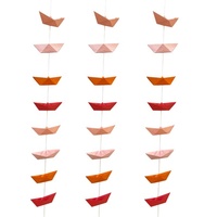 Guirlande colorée en bâtonnets de papier faits main EASTTERN, durable et réutilisable, pour décoration de porte, mur, fenêtre et plafond