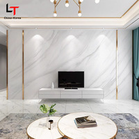 PET 1220*2440mm * 3mm décoration intérieure artificielle UV marbre panneau mural haute brillance PVC feuille de plastique pour la maison de fond