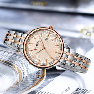 Montres à quartz pour femmes CURREN 9099, mode, étanches, bracelet en acier inoxydable, mouvement japonais, montres-bracelets avec date, montre pour femmes - Product Image 4