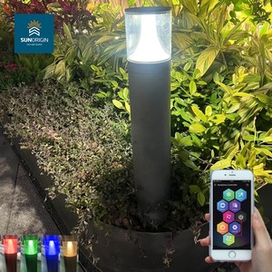 โคมไฟเสาทนทาน, ไฟแอป RGBW IP65 LED AC อลูมิเนียมกันน้ำทนทานต่อการฉีกขาดสำหรับสวน - Product Image 2