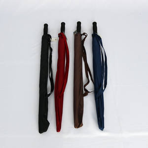 DD3508 <span class=keywords><strong>comprar</strong></span> tamaño mediano precios baratos marco de fibra a prueba de viento logotipo personalizado impresión negro recto goft paraguas para la venta - Product Image 6