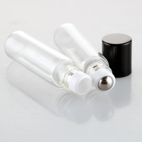 LanJing Großhandel leere Flasche 3ml 5ml Klarglas ätherische Öl Roller Flasche