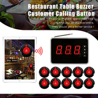 Système de téléavertisseur sans fil de Restaurant chinois professionnel LED Service aux invités Vibration appelant étanche serveur appel Beeper
