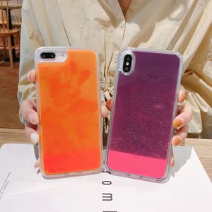 Neue Fashion Leuchtende Neon-Wasserfall Im Dunkeln Leuchtende Flüssigsand Handyhülle für <span class=keywords><strong>iPhone</strong></span> 14 Plus 13 Pro 11 12 XS Max - Product Image 6
