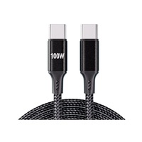 Cable USB-C a USB-C de 2 m, Paquete de 2, Carga Rápida de 100 W para Teléfonos Inteligentes