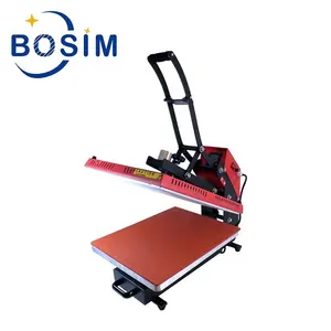 Bosim 38*38Cm Auto-Open Clamshell Type Hittepers Magnetische Lade Hittepersmachine Voor Tshirt-Sublimatie/Dtf-Afdrukken