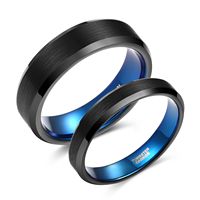 Bague en tungstène unie brossée Zhongzhe 2024 pour hommes et femmes, largeurs 2/4/6/8/10mm, en carbure de tungstène, idéale comme cadeau
