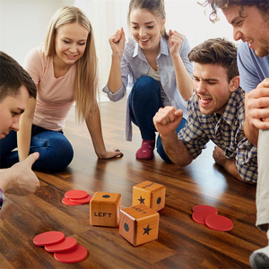 Gioco delle Dadi Gigante con 24 Grandi Pedine e Borsa per il Trasporto, Gioco delle Dadi in Legno per Esterni e Famiglia - Product Image 6