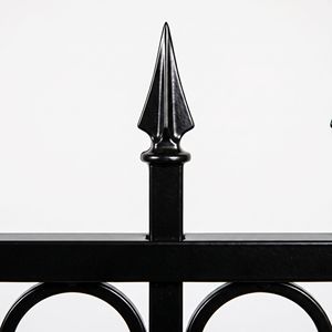 Clôture décorative en acier galvanisé noir, panneaux de clôture coulissants, <span class=keywords><strong>portail</strong></span> de sécurité extérieur <span class=keywords><strong>pour</strong></span> piscine, jardin, cour - Vente chaude directe usine - Product Image 5