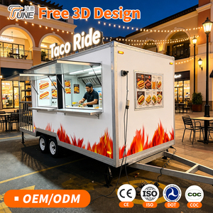 Furgone per Catering Completamente Attrezzato a Doppio Asse, Rimorchio Quadrato per Alimenti, Carretto Personalizzato per Cibo - Product Image 1