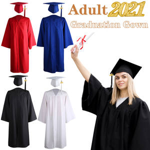 Toga de Graduación Blanca Mate para Adultos, 100% Poliéster, Unisex - Product Image 2