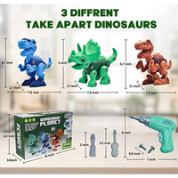 Juguete de Dinosaurio Desarmable con Taladro, Programable, Educativo STEM, Suministros para Tiendas, Catálogo Global de Reventa