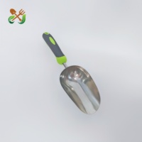 Garden Guru Pelle de jardin ergonomique en acier inoxydable, cuillère de jardin, transplanteur pour pots de fleurs et jardinières