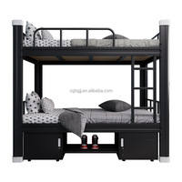 Lits superposés en métal de haute qualité, design moderne, pour auberge, dortoir étudiant, école, hôpital, hôtel, en acier, fer, dernier design