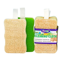 Nouvelles éponges filtrantes double face en loofah pour le nettoyage de la vaisselle et de la cuisine