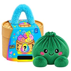 Peluche mystère en forme de petit pain vapeur mignon avec boîte cadeau en forme de cuiseur vapeur en bambou simulé pour enfants, cadeau surprise - Product Image 2